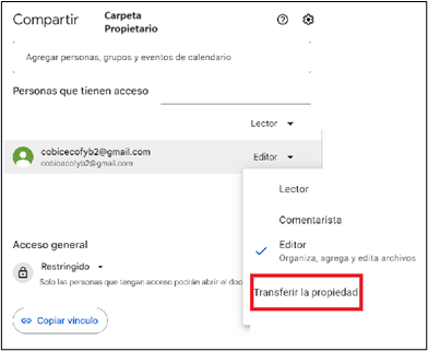 Ejemplo de carpeta postulante